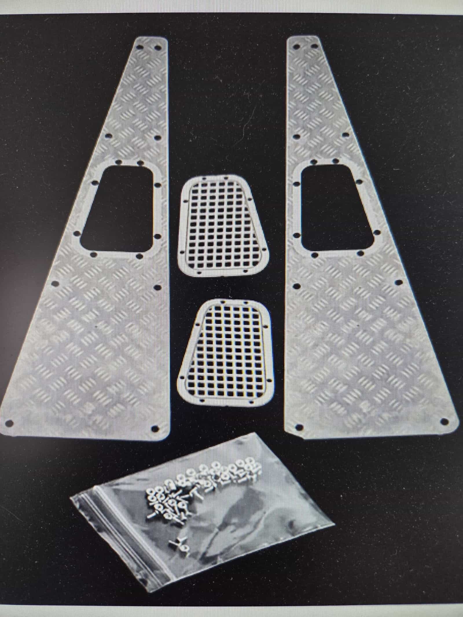 Metall-Skid Plate Hood Set für Traxxas