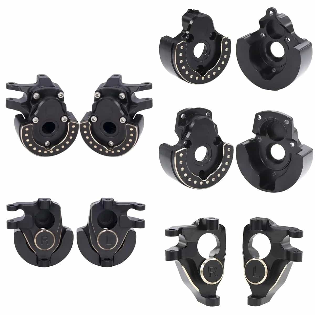 Vanquish - Messing - Knuckle - Gewichte und Portalabdeckung 485g 3 Piece Set A
