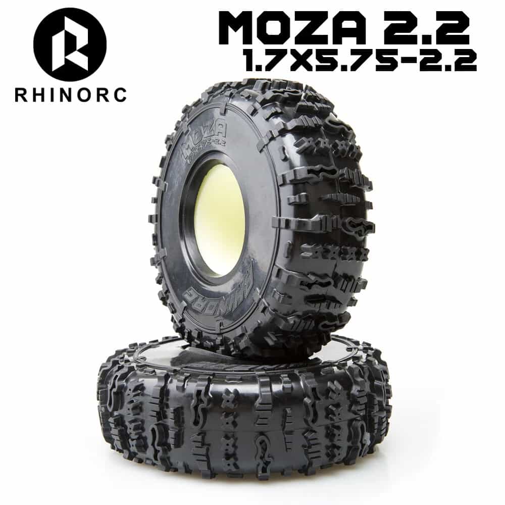 RHINORC MOZA 2,2 Zoll Competition RC Crawler ROCK Reifen, supergriffig, für Pro- und Sportklasse (2 Stück)