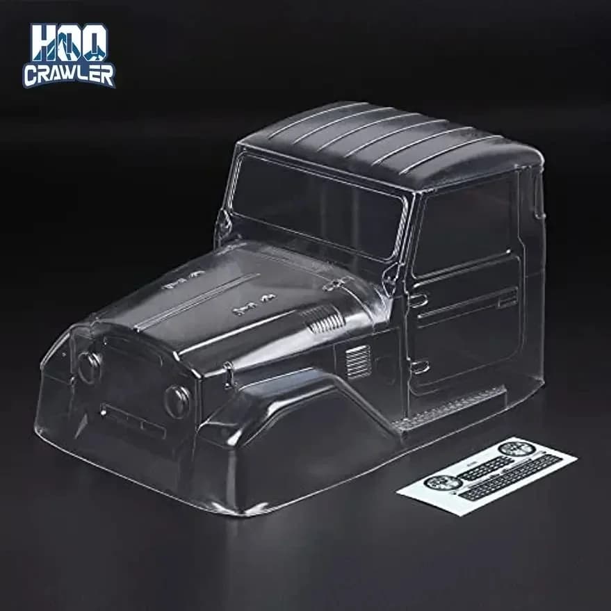 HooCrawler 1/10 1965 Toyota FJ40 Truck Cab PC Klare Karosserie für RC Crawler Axial SCX10 TRX4 – Produktbild 1