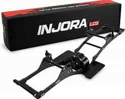 INJORA Center Mounted Transmission LCG Carbon Fiber Chassis Kit für 1/10 RC Crawlers (INC-10C)