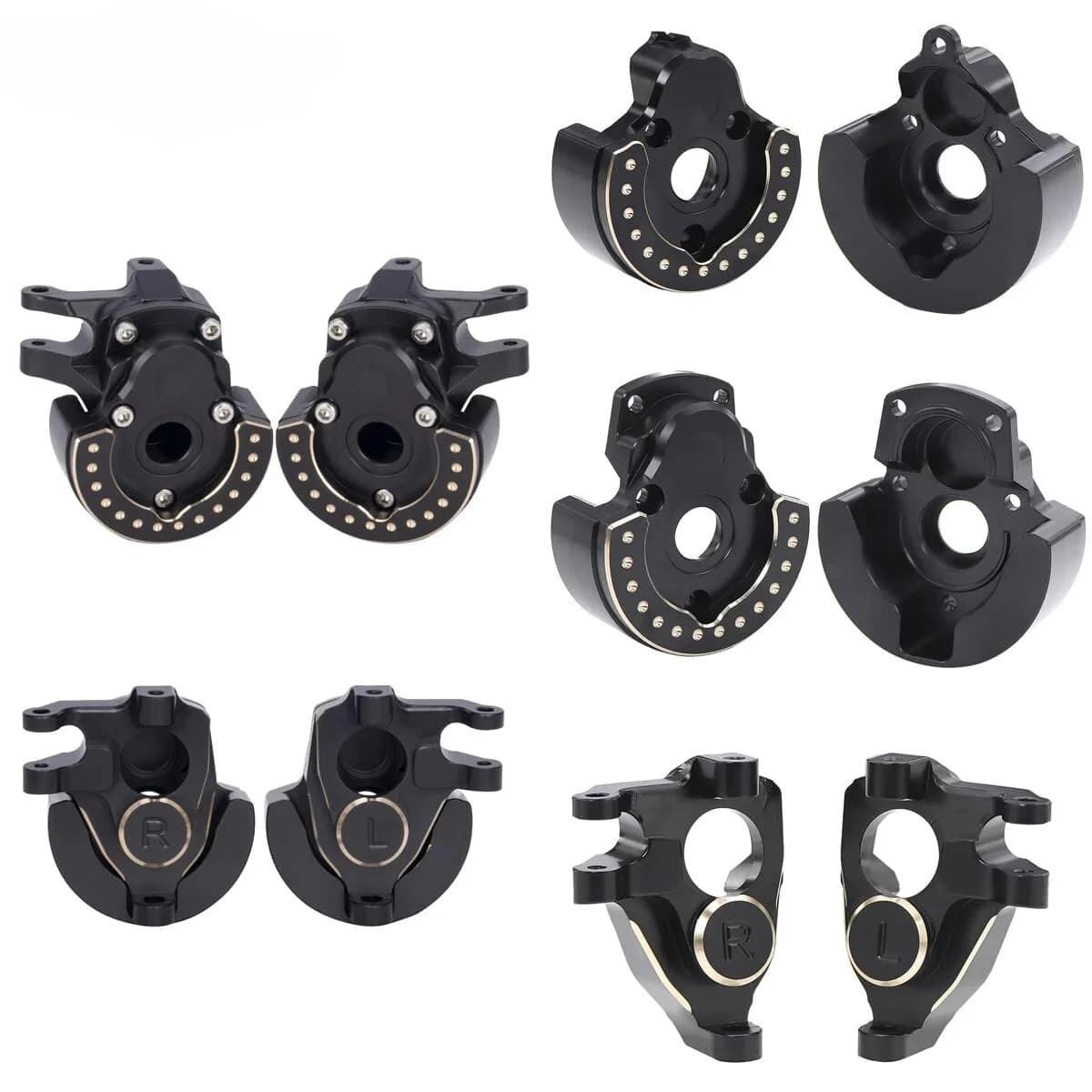 Vanquish - Messing - Knuckle - Gewichte und Portalabdeckung 485g 3 Piece Set A – Produktbild 1