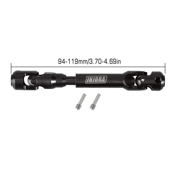 INJORA Steel Heavy-Duty 94 -119mm Drive Shaft for 1/10 RC Car Crawler – Produktbild 1